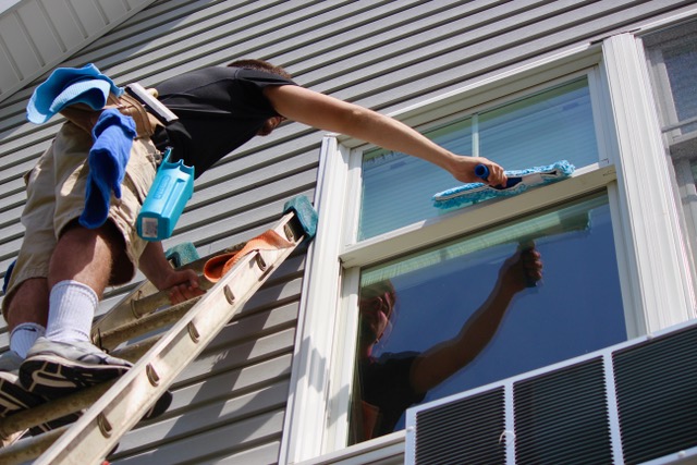 Bruce Cleaning Windows